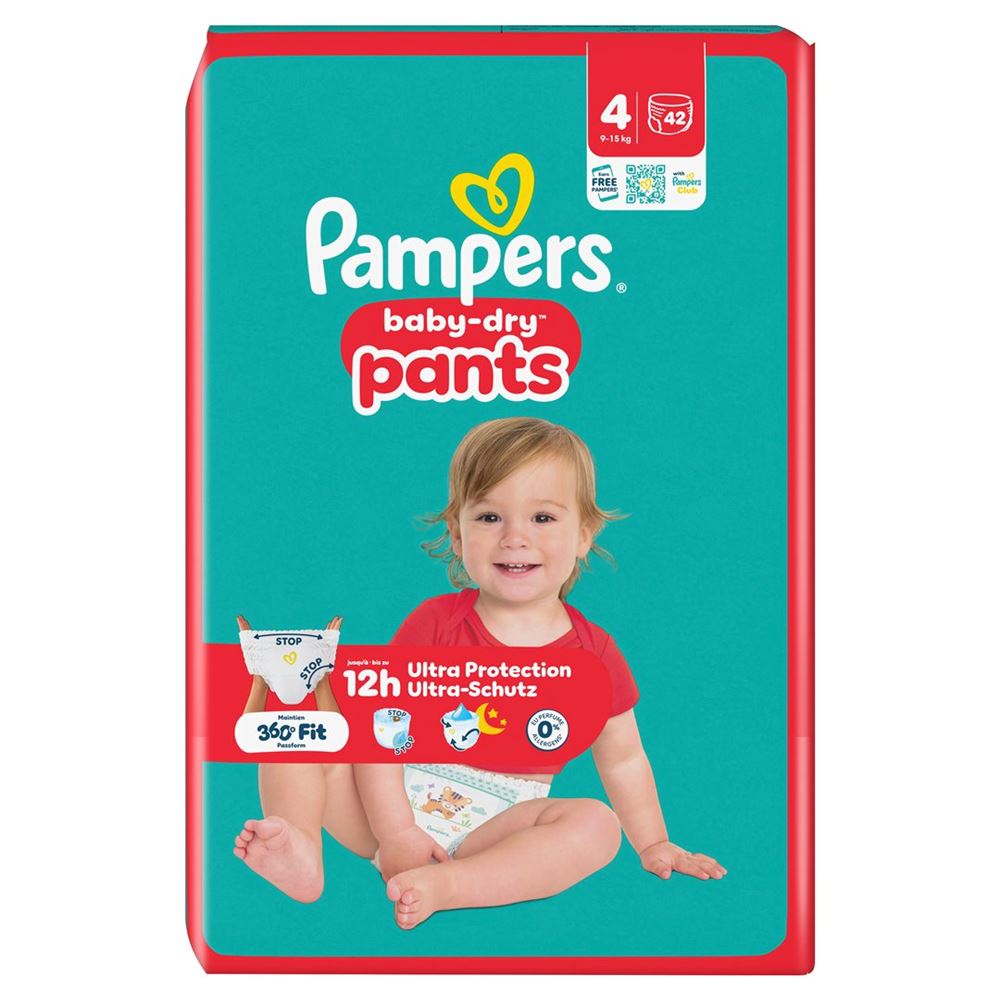 Pampers Baby Dry Pants Gr4 9-15kg Maxi Sparpack 42 Stk