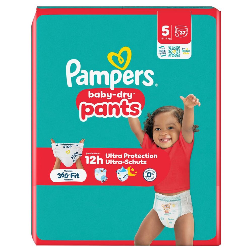Pampers Baby Dry Pants Gr5 11-17kg Junior Sparpack 37 Stk