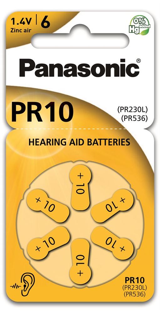 Panasonic Hörgerät Batterien 10 6 Stk