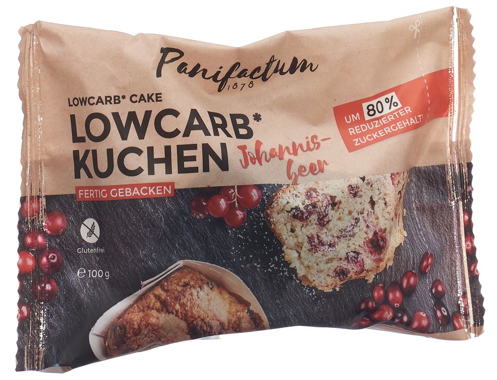 Image of Panifactum Lowcarb Johannisbeerkuchen glutenfrei 100 g