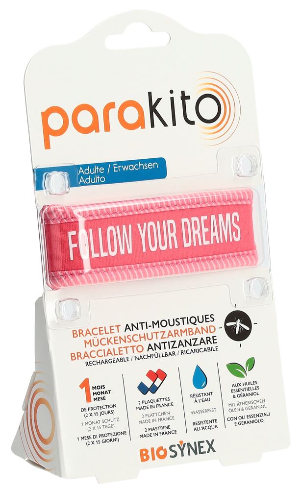 Parakito bracelet adulte Follow your Dreams fuchsia