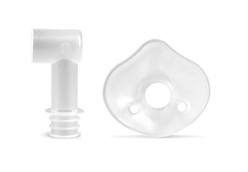 Pari maschera per bambini Gr1 con gomito per bambini a 90°