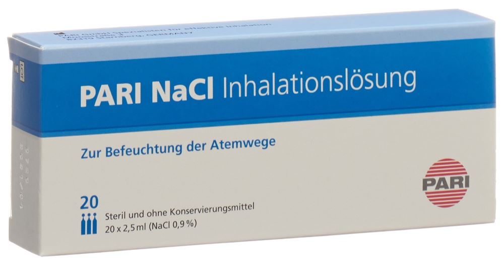 Pari NaCl 0.9 % soluzione per inalazione 20 fiale 2.5 ml