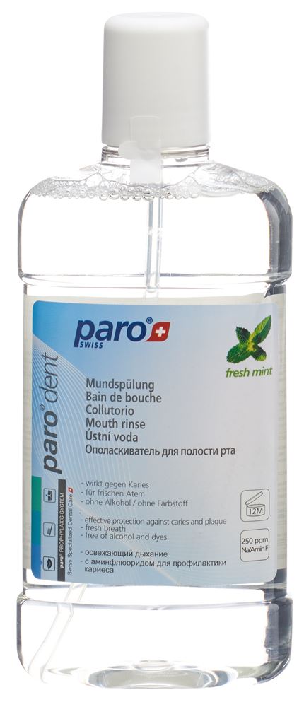 paro DENT Dentalspülung mit Aminfluorid (500ml)