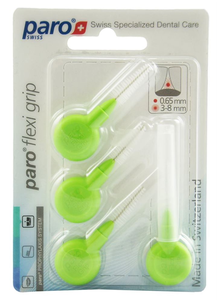 Paro Flexi Grip medium hellgrün 3/8.0mm konisch (4 Stk)
