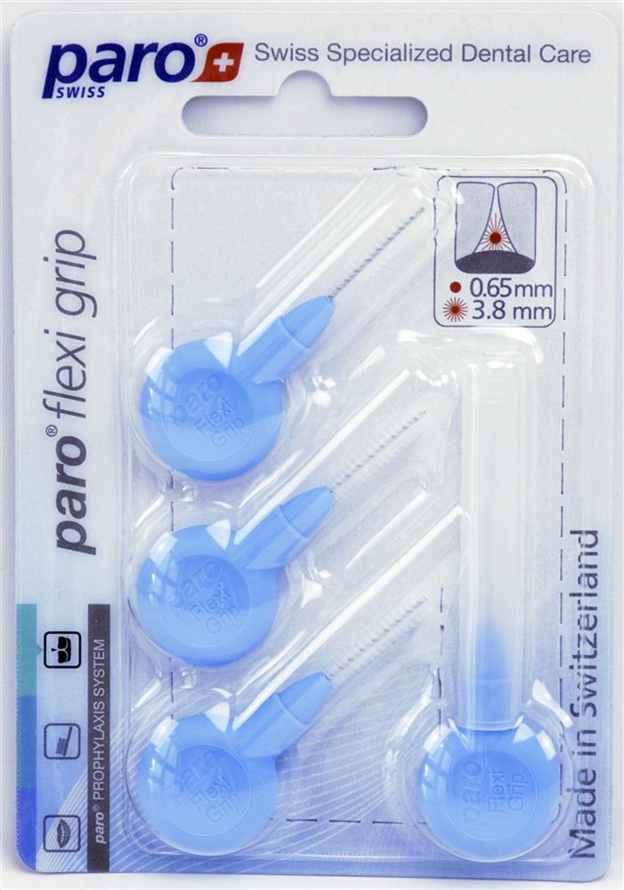 PARO Flexi Grip fein 3.8mm hellblau (4 Stk)