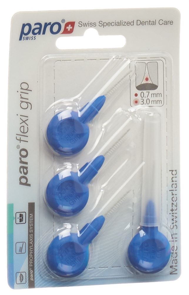 Paro Flexi Grip x-fein blau 3mm zylindrisch (4 Stk)