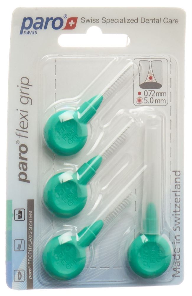 Image of paro Flexi Grip 5mm mittel grün zylindrisch 4 Stk