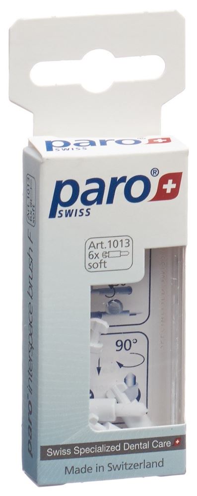 Image of paro Interspace Bürste F soft weiss refill 6 Stk