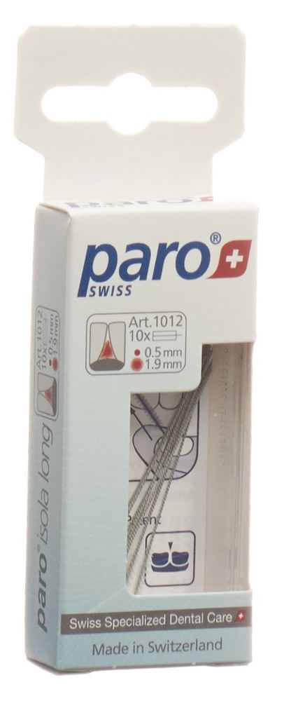 paro Isola Long 1.9mm xxx-fin blanc cylindrique 10 pce