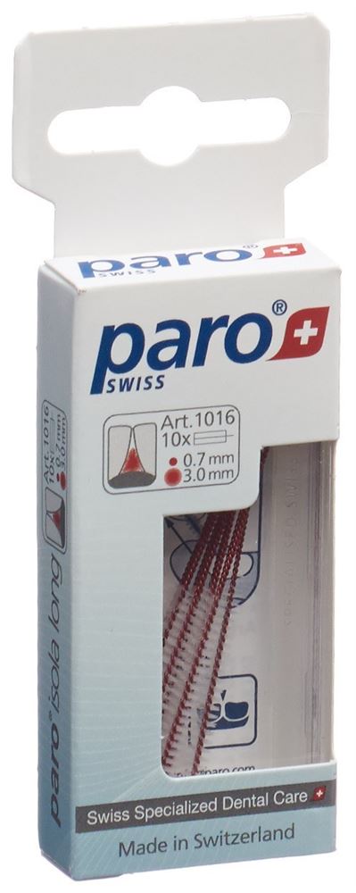 paro Isola Long 3mm fine rosso cilindrico 10 pezzi