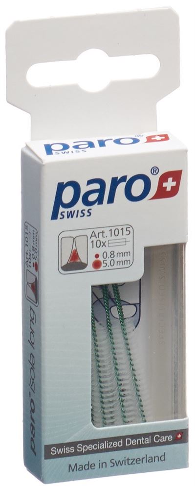 paro Isola Long 5mm fine verde cilindrico 10 pezzi