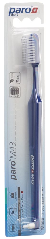 Paro Zahnbürste M43 medium 4-reihig mit Interspace