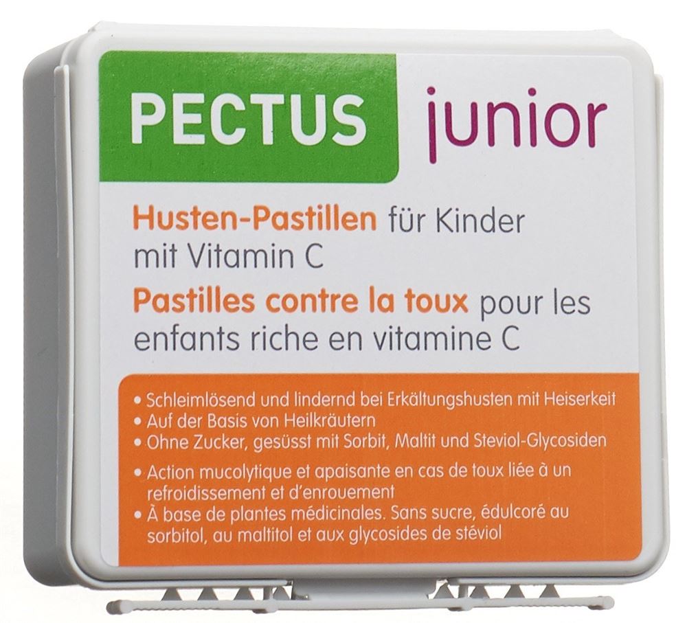 Image of Pectus Junior Hustenpastillen für Kinder mit Vitamin C Ds 24 Stk