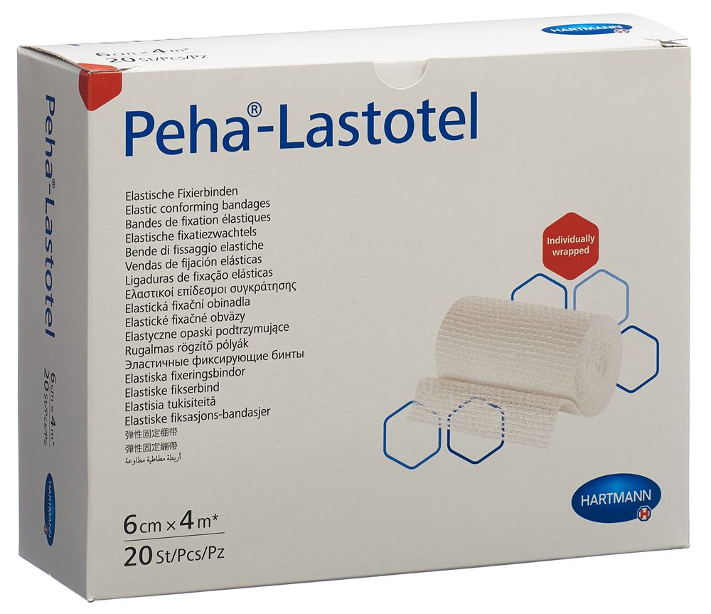 Image of Peha-Lastotel Fixierbinden 6cmx4m 20 Stk