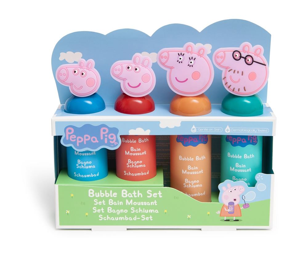 Image of Peppa Pig Schaumbadset 4 Stück Box