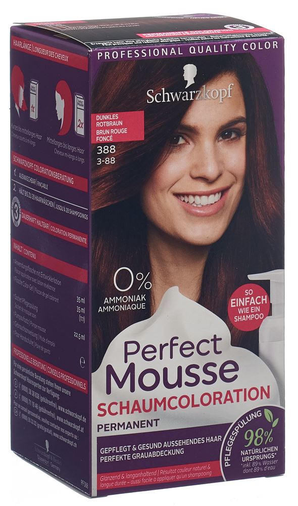 Perfect Mousse 388 Dunkles Rotbraun
