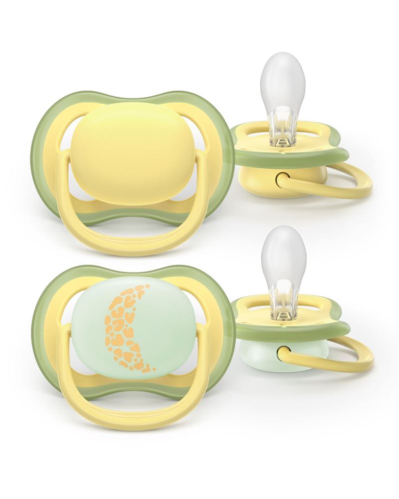 Philips Avent Schnuller Ultra Air Day 18+ Monate Colours of nature weiss-beige/beige + Mond 2 Stk