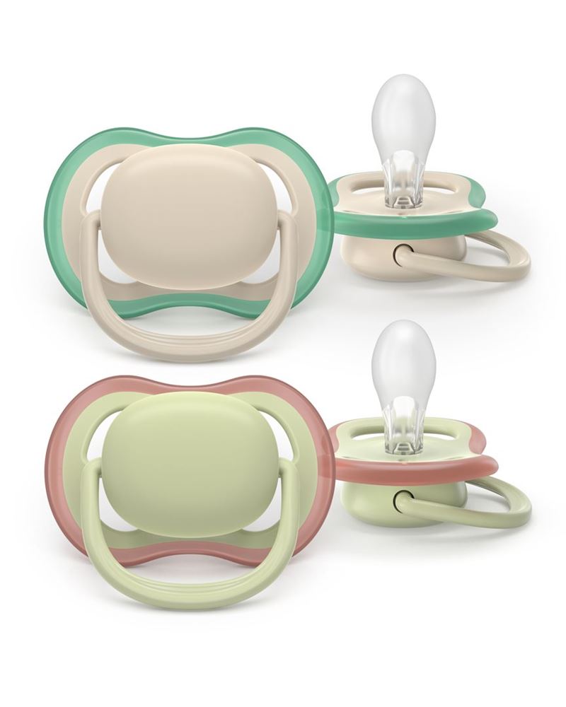 Philips Avent Schnuller Ultra Air Day 6-18 Monate Colours of nature weiss-beige/grün-beige 2 Stk