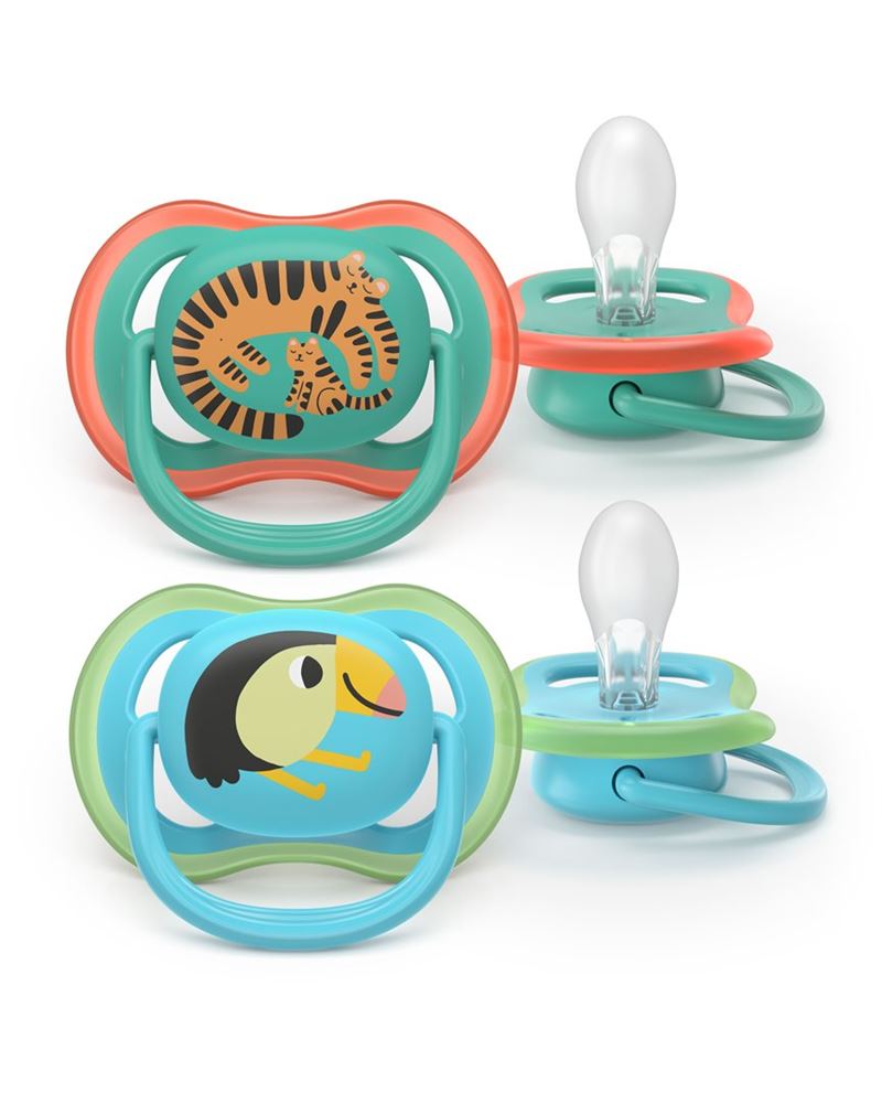 Philips Avent Schnuller Ultra Air Day 6-18 Monate Tiger/Tukan 2 Stk