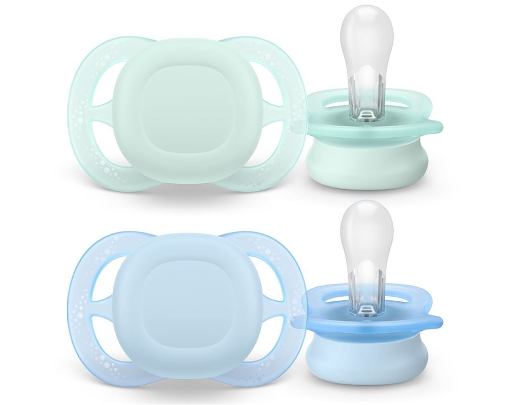 Philips Avent Schnuller Ultra Start 0-2 Monate hellgrün/hellblau 2 Stk