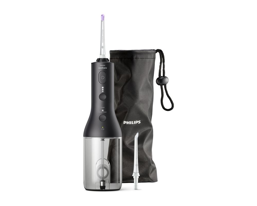 Philips Sonicare Power Flosser 3000 jet dentaire pièce à main buse Quad Stream F3 buse standard F1 câble de chargement Usb-C adaptateur noir