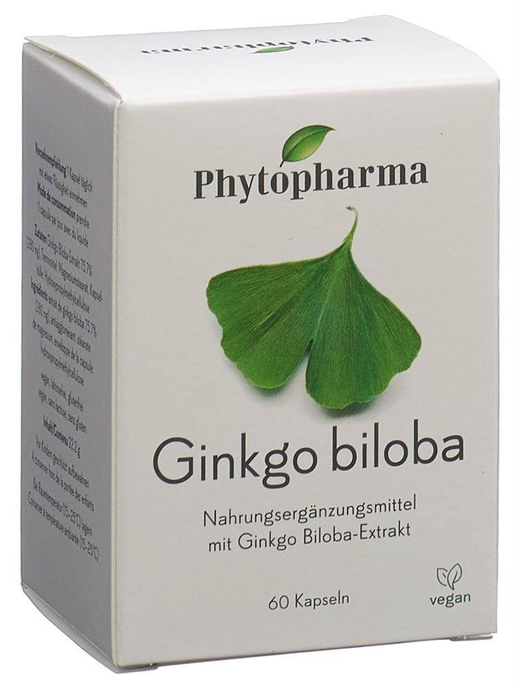 Image of Phytopharma Ginkgo biloba Kaps Ds 60 Stk