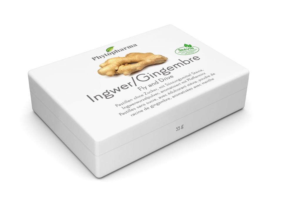 Image of Phytopharma Ingwer Fly and Drive Pastillen 40 Stk