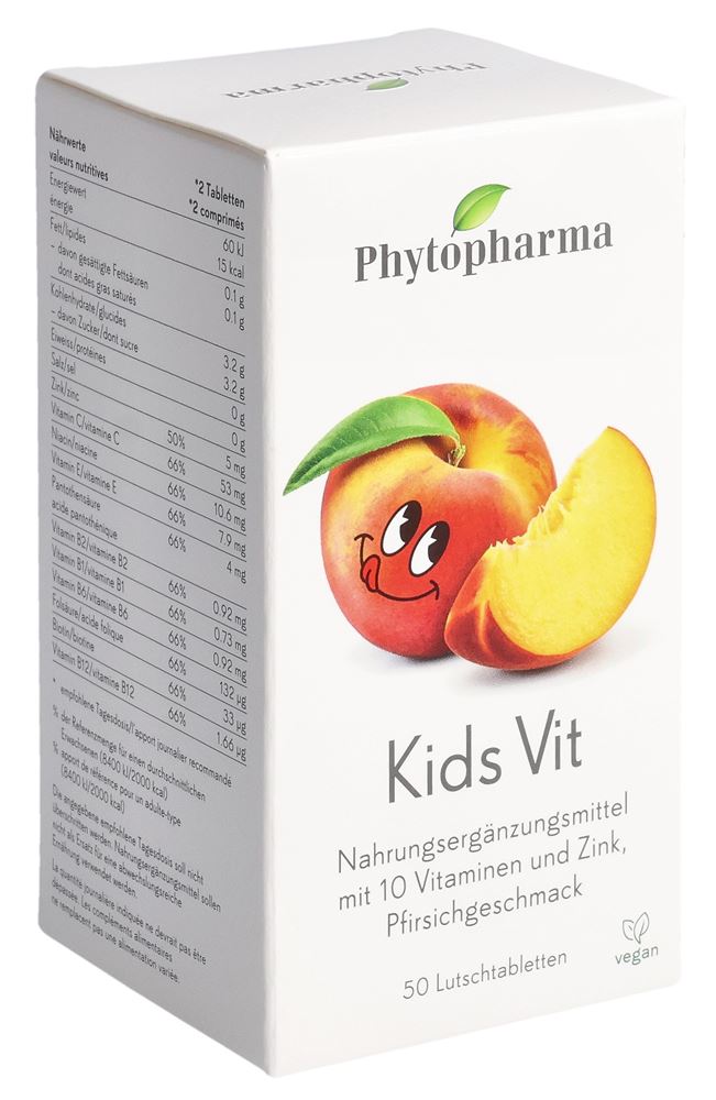 Image of Phytopharma Kids Vit Lutschtabl 10 Vitamine & Zink 50 Stk