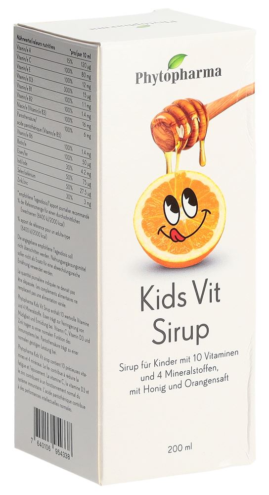 Phytopharma kids-vit sirop fl verre 200 ml
