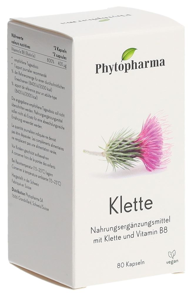 Phytopharma Klette Kaps Ds 80 Stk