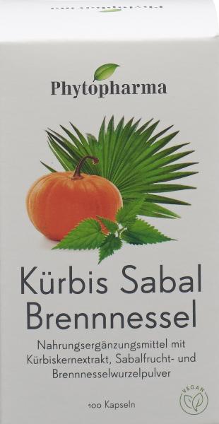 Image of Phytopharma Kürbis Sabal Brennnessel Kaps Ds 100 Stk