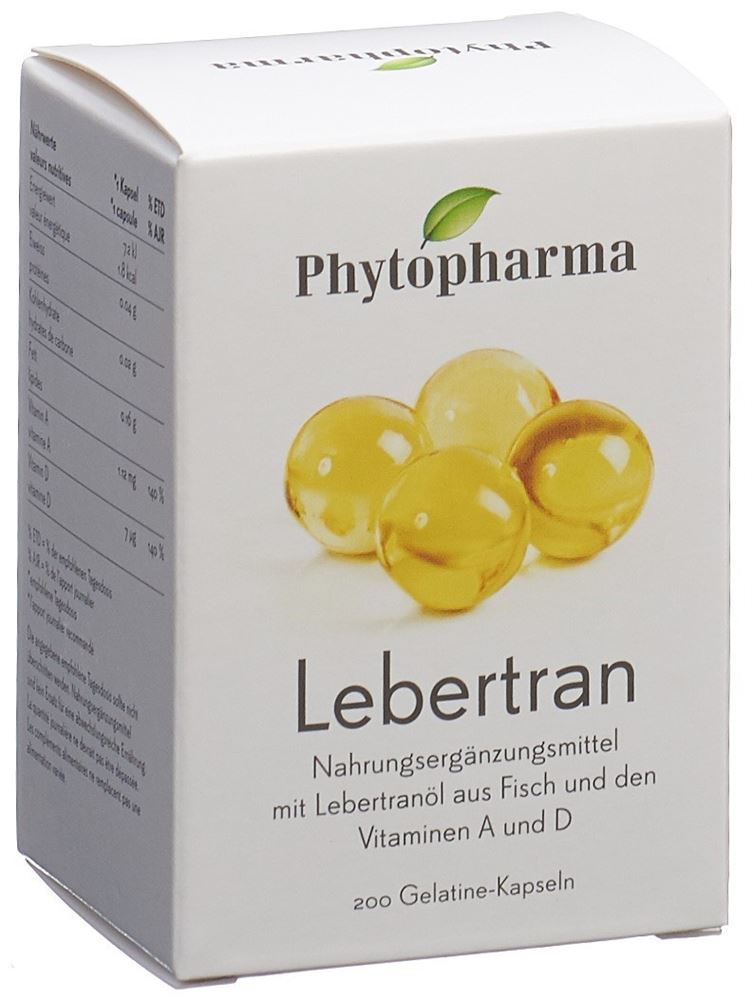 Phytopharma olio di fegato di merluzzo capsule confezione da 200 pezzi