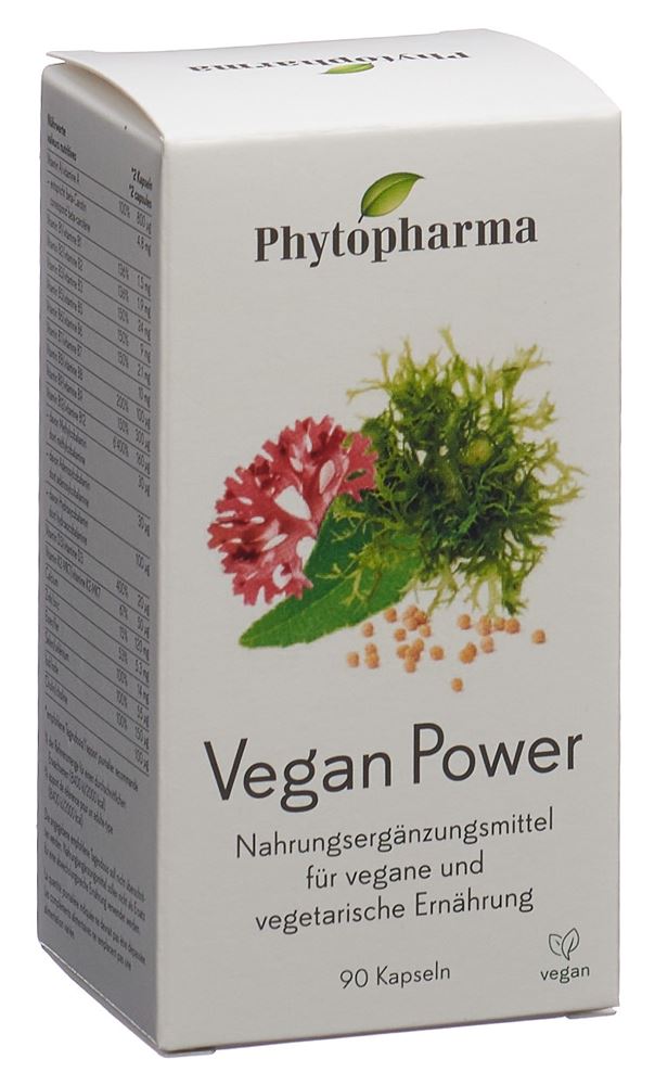 Image of Phytopharma Vegan Power Kaps Ds 90 Stk