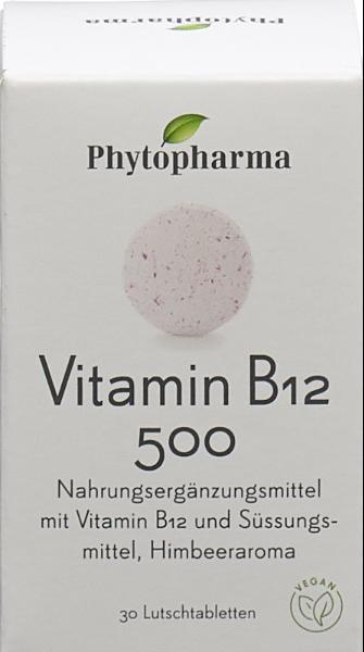 Image of Phytopharma Vitamin B12 Lutschtabl 500 mcg Ds 30 Stk