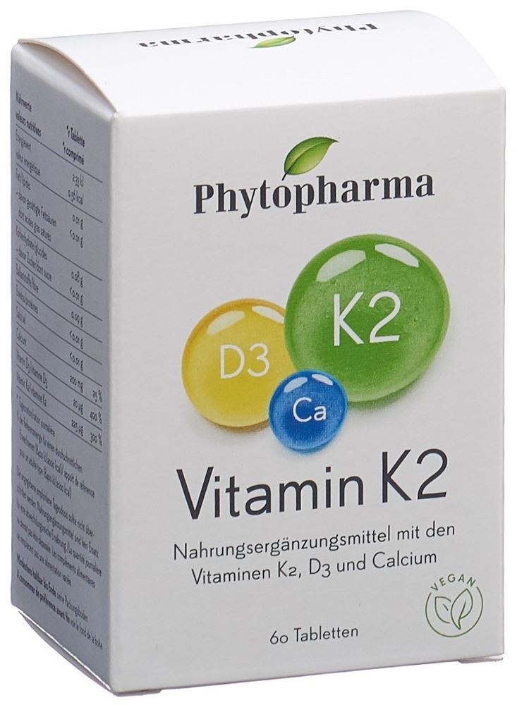 Image of Phytopharma Vitamin K2 Tabl Ds 60 Stk