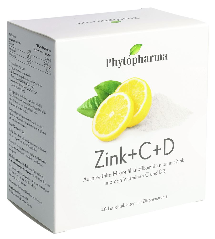 Phytopharma Zinco + C + D cpr da succhiare sacchetto 48 pezzi