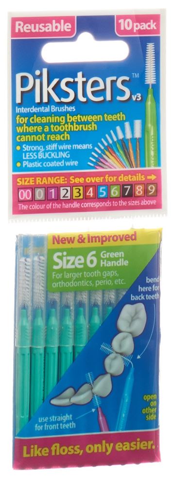 Image of Piksters Interdentalbürstchen 6 10 Stk