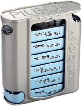 Image of Pilbox 7 Medikamentenspender 7 Tage deutsch/französisch