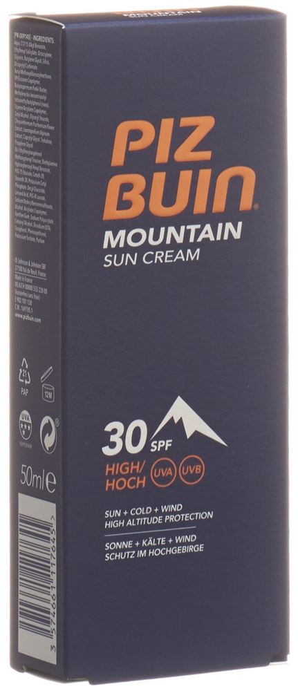 Image of Piz Buin Mountain Cream Spf30 Tb 50 ml