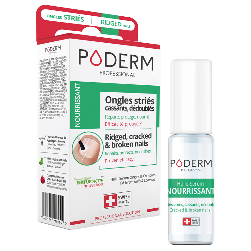 Image of Poderm Huile Sérum Ongles Nourrissante Fl 8 ml