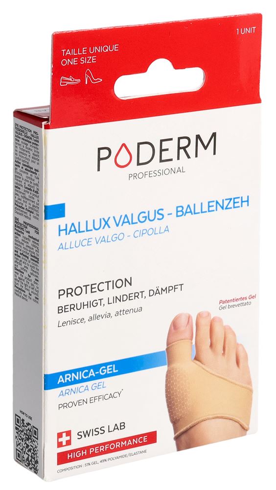 Image of Poderm Professional Schutzorthese für Hallux Valgus