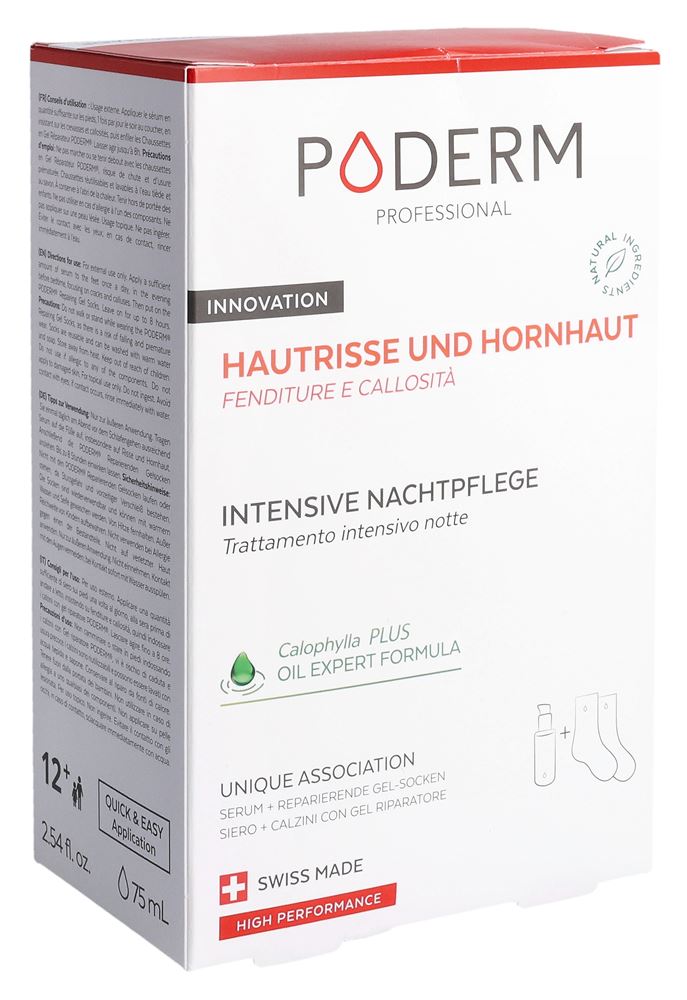 Poderm Sérum crevasses et callosités 75ml + 1 paire de chaussettes en gel