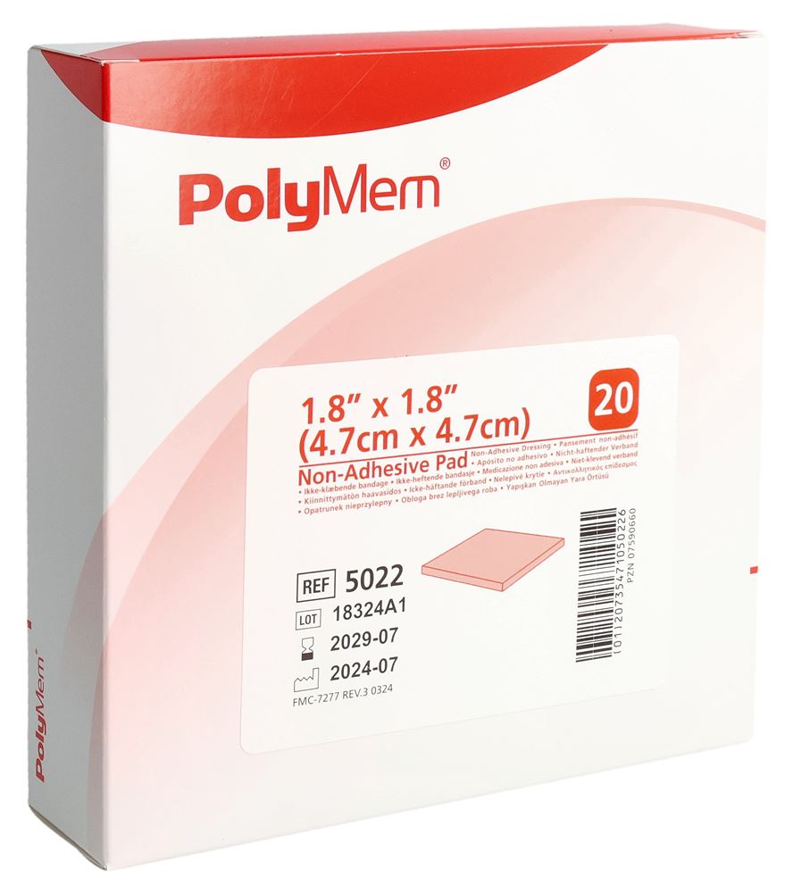 PolyMem Non Adhesive Dressing 4.7x4.7cm 20 Stk