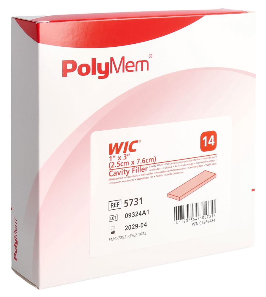 Image of PolyMem WIC Cavity Filler 2.5x7.6cm 14 Stk