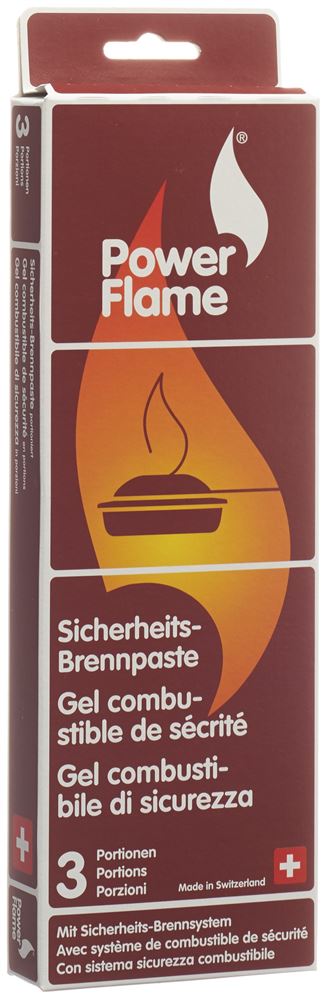 Powerflame gel combustibile di sicurezza 3 x 80 g