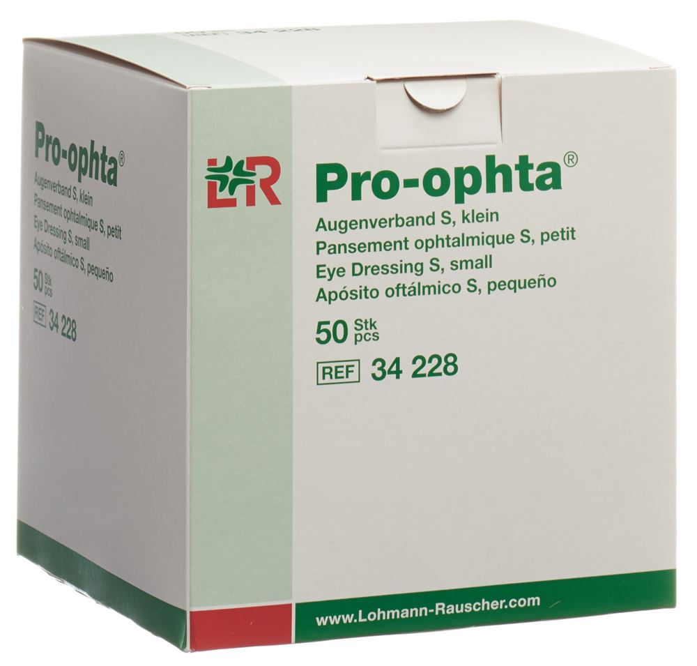 Pro-ophta compresse oculaire S transparente 50 pce