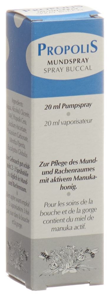 Propolis aérosol buccal avec miel de manuka 20 ml