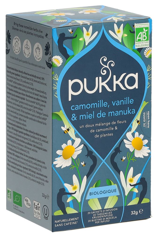 Pukka Camomille Vanille & Miel de Manuka Tee Bio Btl 20 Stk