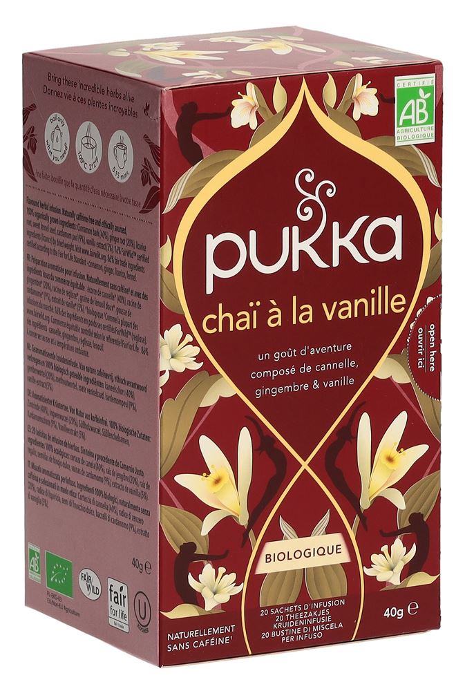 Pukka Chaï à la vanille thé Bio französisch Btl 20 Stk